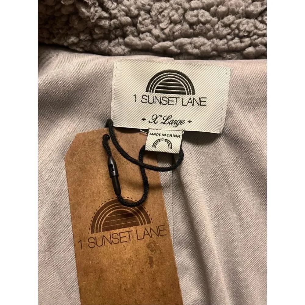 1 Sunset Lane jacket gray sz XL NWT - Picture 4 of 4